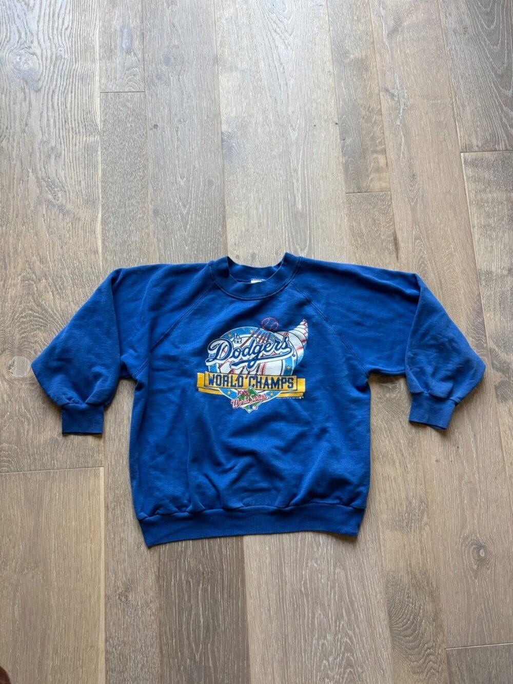 Vintage 1988 Los Angeles Dodgers World Series Champ Sweatshirt Youth Large